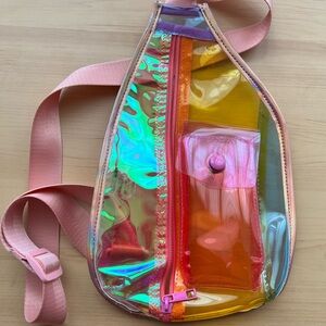 Holographic Pink Crossbody Bag